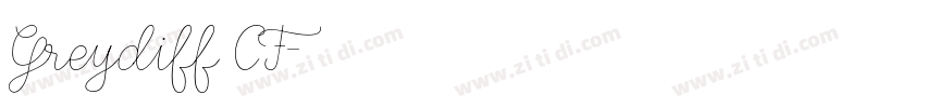 Greydiff CF字体转换